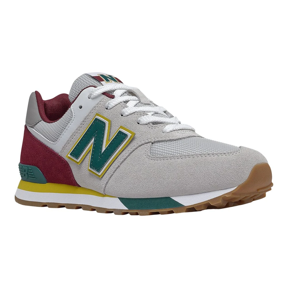 New Balance Kids' Grade School 574 Shoes, Boys, Casual, Sneakers, Velcro, Cushioned