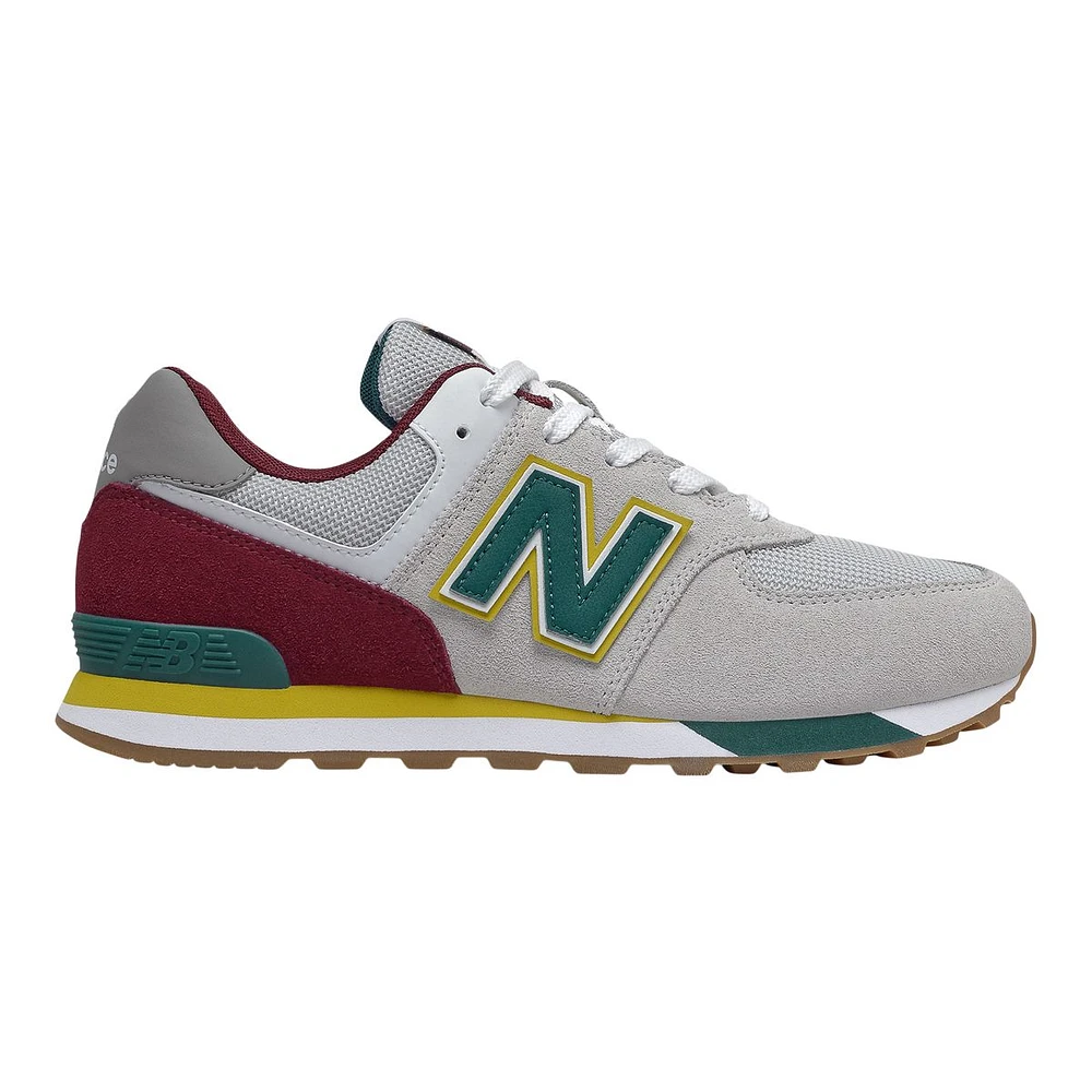 New Balance Kids' Grade School 574 Shoes, Boys, Casual, Sneakers, Velcro, Cushioned