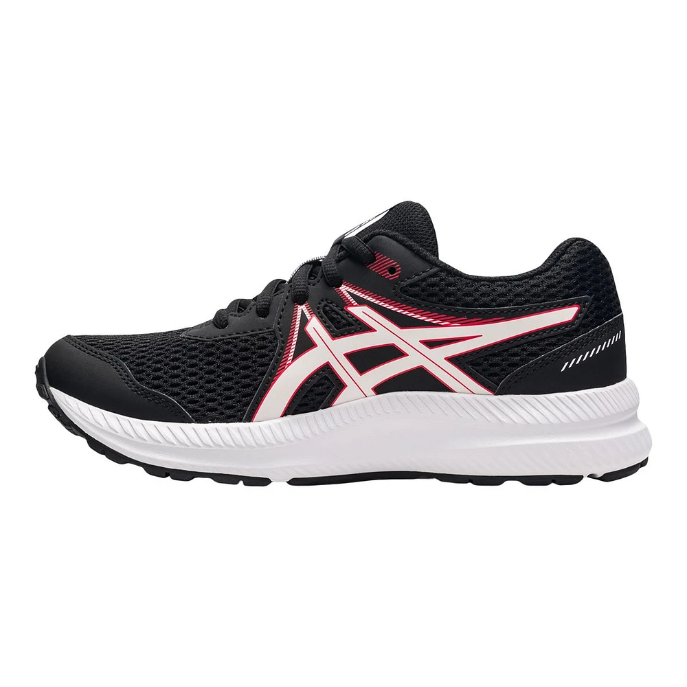 ASICS Kids' Grade School Contend 7 Sneakers, Boys', Trail, Running, Leather