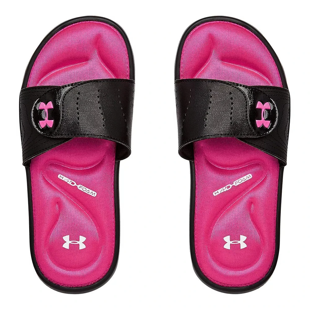 Under Armour Kids' Grade School Ignite IX Slides/Sandals, Girls'