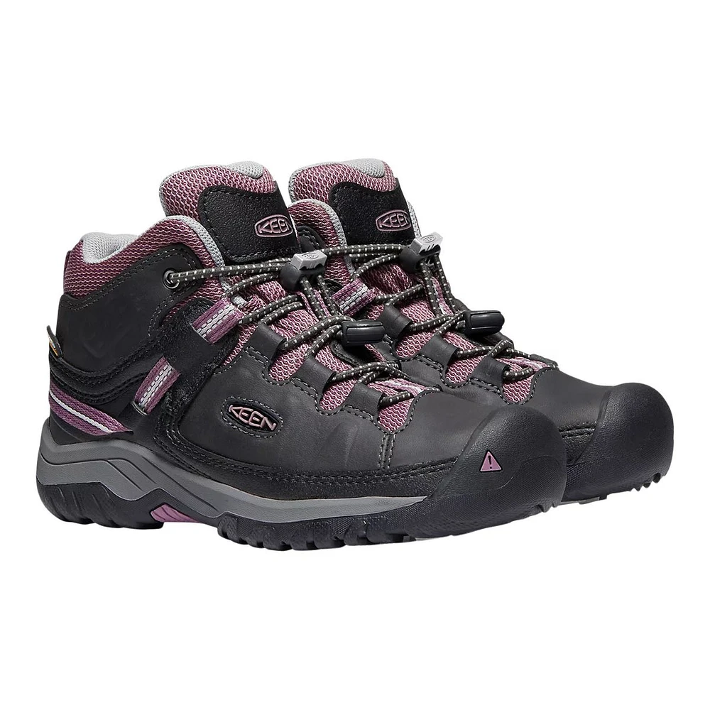 Keen Kids' Grade School Targhee Hiking Shoes, Girls', Mid top, Waterproof