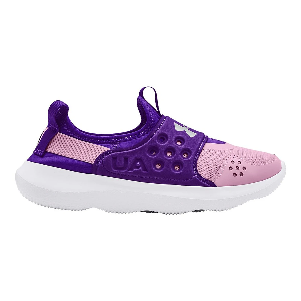 Under Armour Kids' Grade School Runplay Sneakers, Girls', Slip On, Running