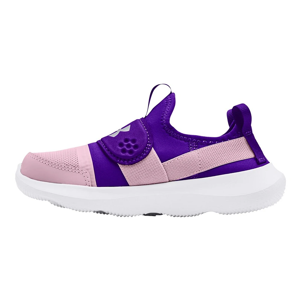 Under Armour Kids' Pre-School Runplay Sneakers, Girls', Slip On, Running