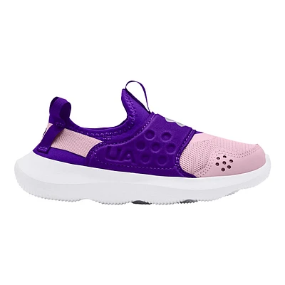 Under Armour Kids' Pre-School Runplay Sneakers, Girls', Slip On, Running