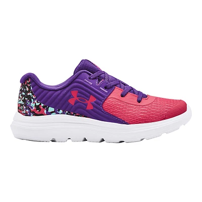 Under Armour Kids' Pre-School Outhustle Print AC Sneakers, Girls'