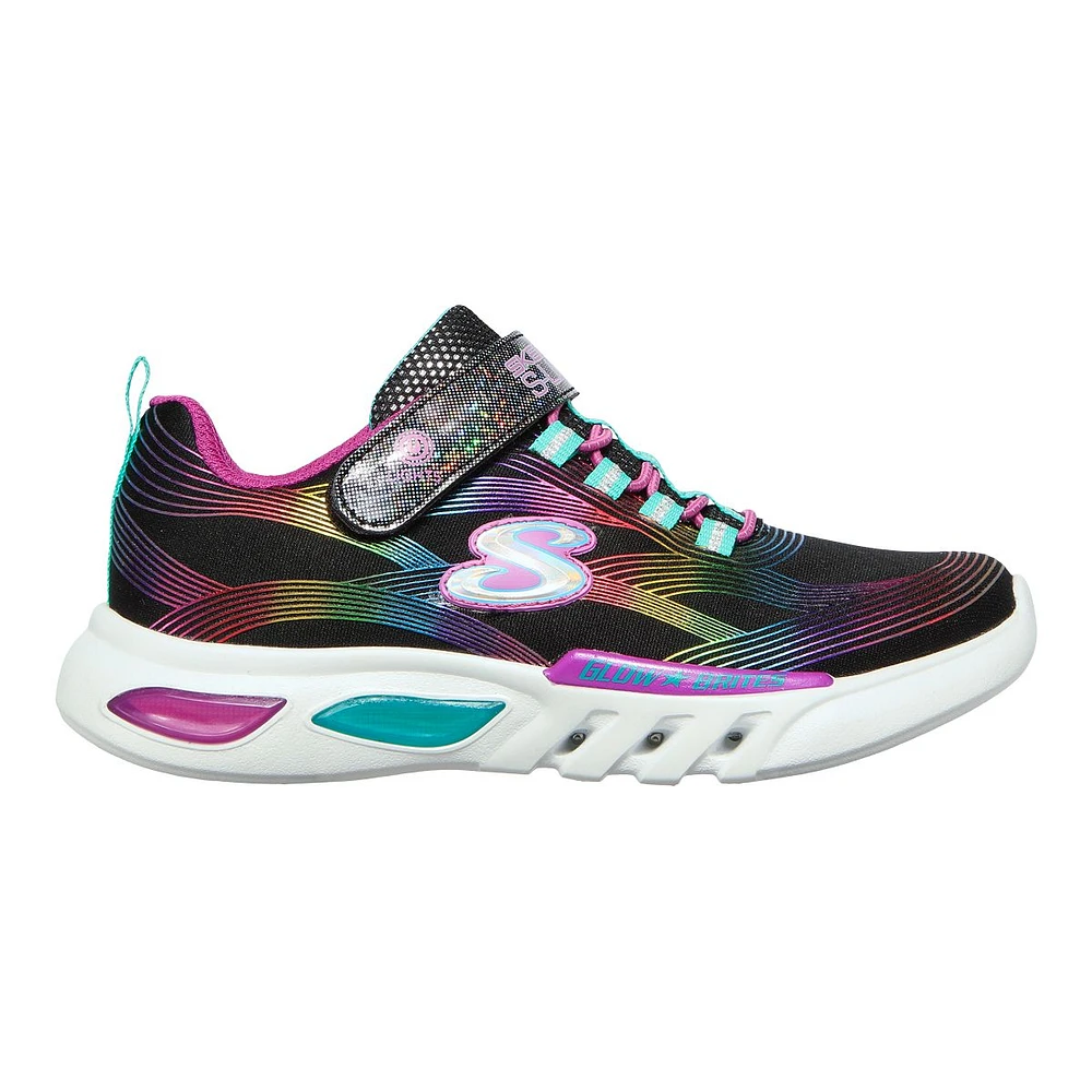 Skechers Kids' Pre-School S Lights: Glow Brites Shoes, Girls, Sneakers, Velcro, Light Up