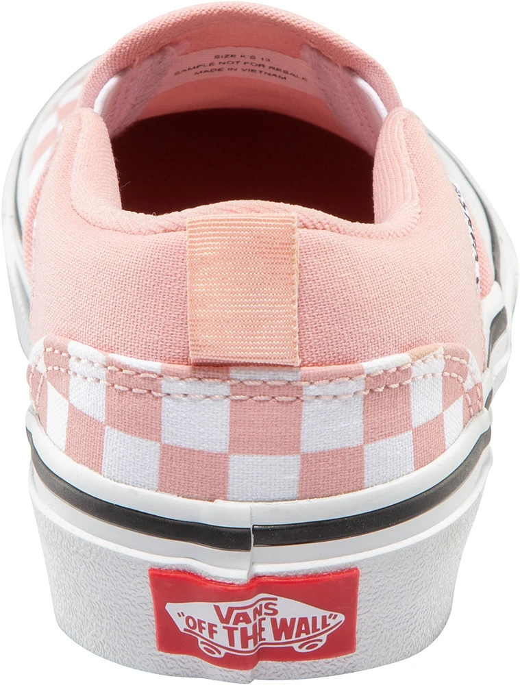 Vans Kids' Pre-School/Grade School Asher Checkerboard Powder Skate Shoes, Sneakers, Girls'