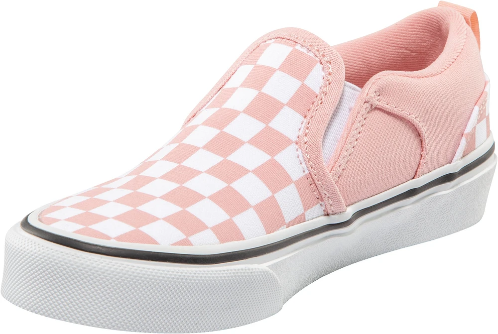 Vans Kids' Pre-School/Grade School Asher Checkerboard Powder Skate Shoes, Sneakers, Girls'