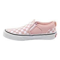 Vans Kids' Pre-School/Grade School Asher Checkerboard Powder Skate Shoes, Sneakers, Girls'