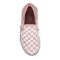 Vans Kids' Pre-School/Grade School Asher Checkerboard Powder Skate Shoes, Sneakers, Girls'