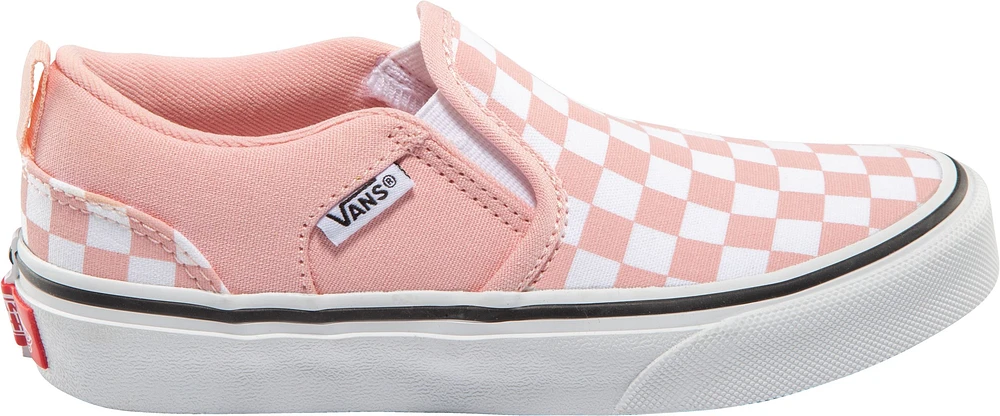 Vans Kids' Pre-School/Grade School Asher Checkerboard Powder Skate Shoes, Sneakers, Girls'