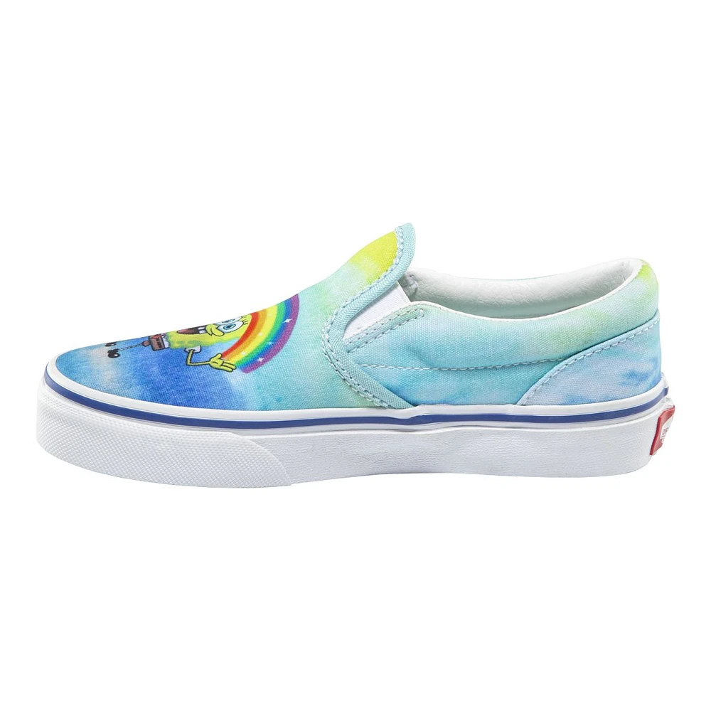 Vans x SpongeBob Kids' Pre-School  Classic Skate Shoes, Sneakers, Girls', Low Top