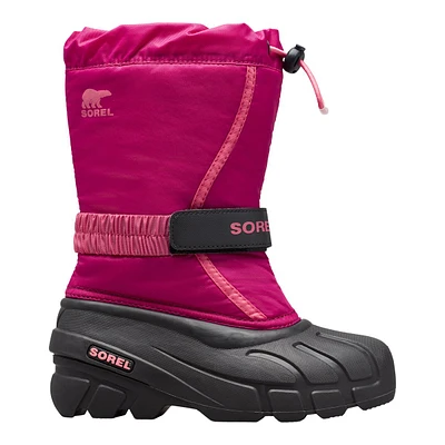 Sorel Kids' Grade School Youth Flurry Waterproof Insulated Non-Slip Winter Boots