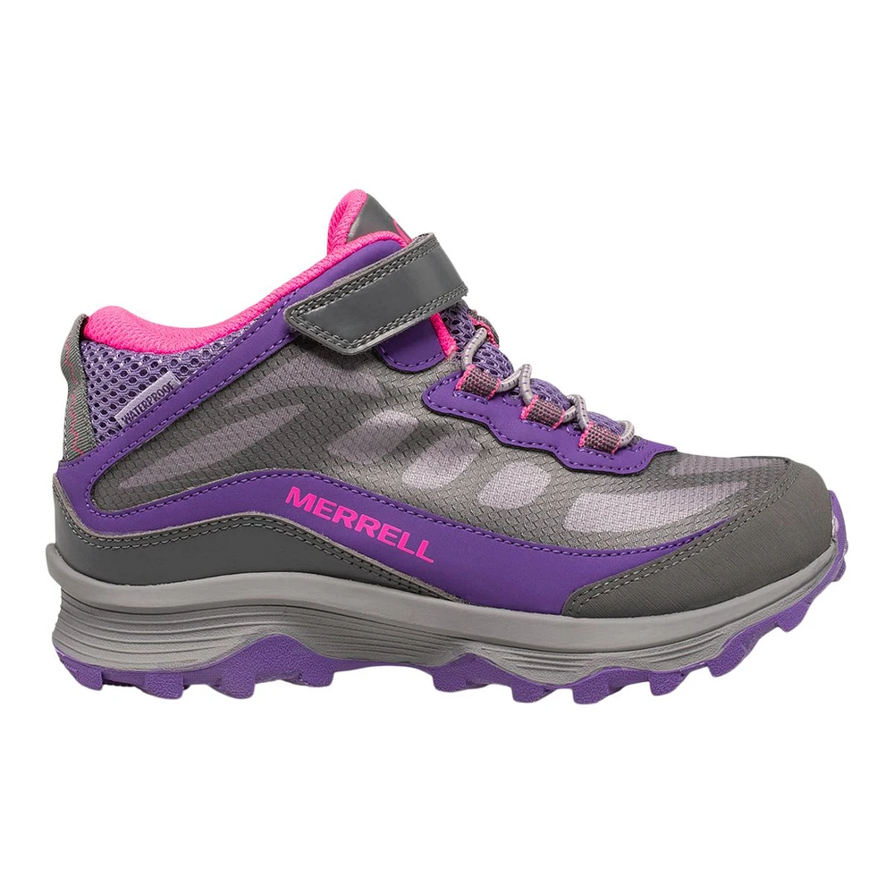 Merrell Kids' Pre-School/Grade School Moab Speed AC Hiking Shoes, Girls', Mid top, Waterproof