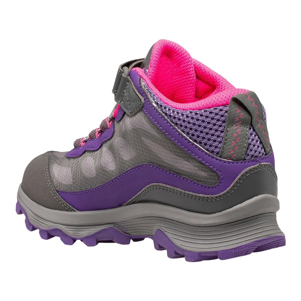 Merrell Kids' Pre-School/Grade School Moab Speed AC Hiking Shoes, Girls', Mid top, Waterproof