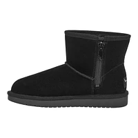 Koolaburra by UGG Kids' Koola Mini Suede Pull-On Fur-Lined Winter Boots