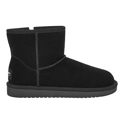 Koolaburra by UGG Kids' Koola Mini Suede Pull-On Fur-Lined Winter Boots