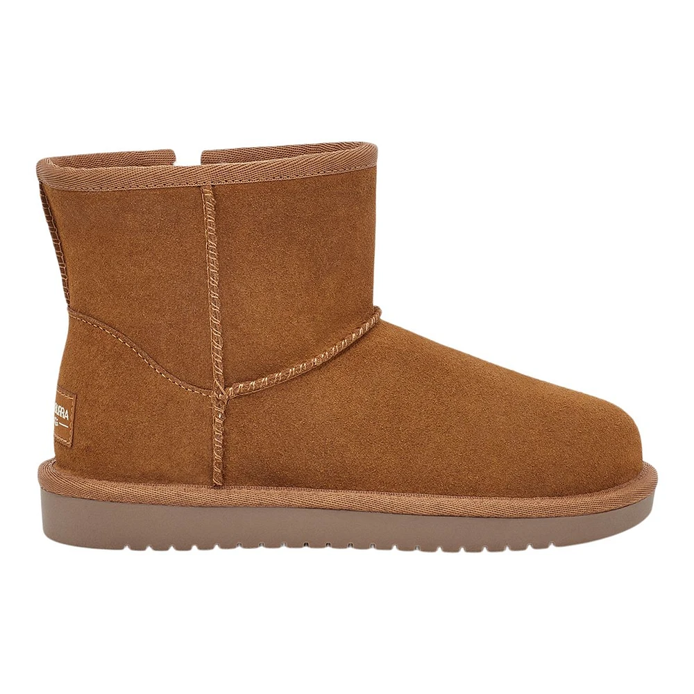 Koolaburra by UGG Kids' Koola Mini Suede Pull-On Fur-Lined Winter Boots