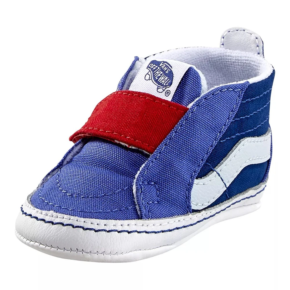 Vans Kids' Baby SK8-Hi Crib Shoes, High Top, Slip On, Velcro