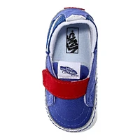 Vans Kids' Baby SK8-Hi Crib Shoes, High Top, Slip On, Velcro