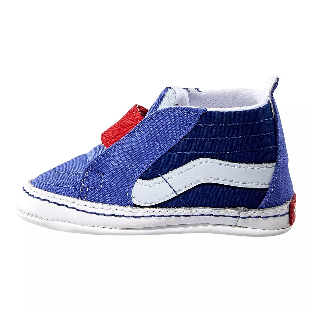 Vans Kids' Baby SK8-Hi Crib Shoes, High Top, Slip On, Velcro