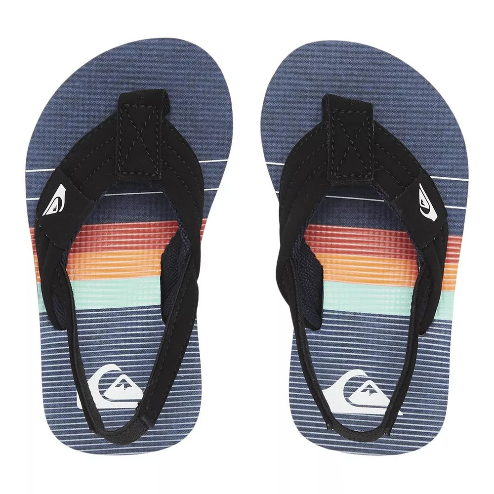 Quiksilver Kids' Toddler Molokai Layback Flip Flops/Sandals, Boys'/Girls', Velcro