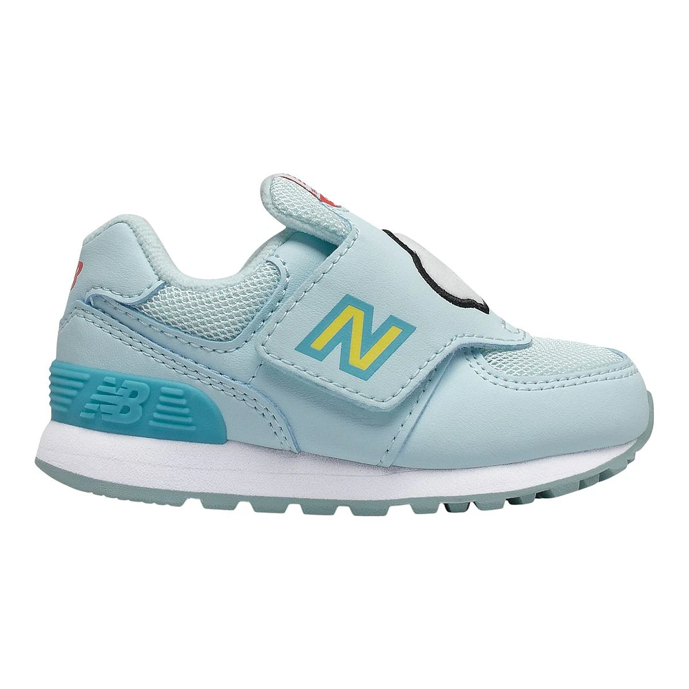 New Balance Kids' Toddler 574 Day/Night Shoes, Running, Velcro, Suede, Lightweight