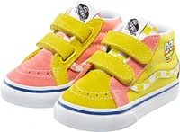 Vans x SpongeBob Kids' Toddler Best Friends SK8-Mid Skate Shoes, Sneakers, Girls', Velcro