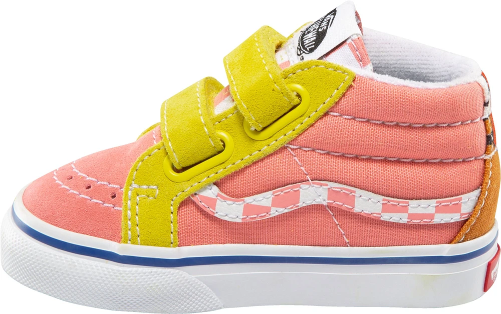 Vans x SpongeBob Kids' Toddler Best Friends SK8-Mid Skate Shoes, Sneakers, Girls', Velcro