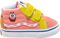 Vans x SpongeBob Kids' Toddler Best Friends SK8-Mid Skate Shoes, Sneakers, Girls', Velcro