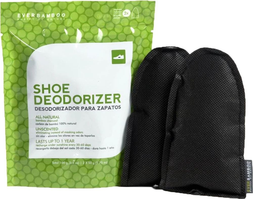 Ever Bamboo Shoe Deodorizer, Odour Eliminator, Dehumidifier