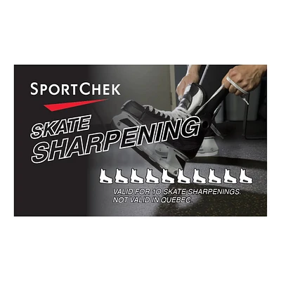 Skate Sharpening Card - 10X