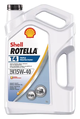 Shell Rotella® T4 Triple Protection® 15W40 Heavy-Duty Conventional Diesel Engine/Motor Oil