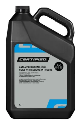 Certified AW32 Anti-Wear Hydraulic Oil, 5-L