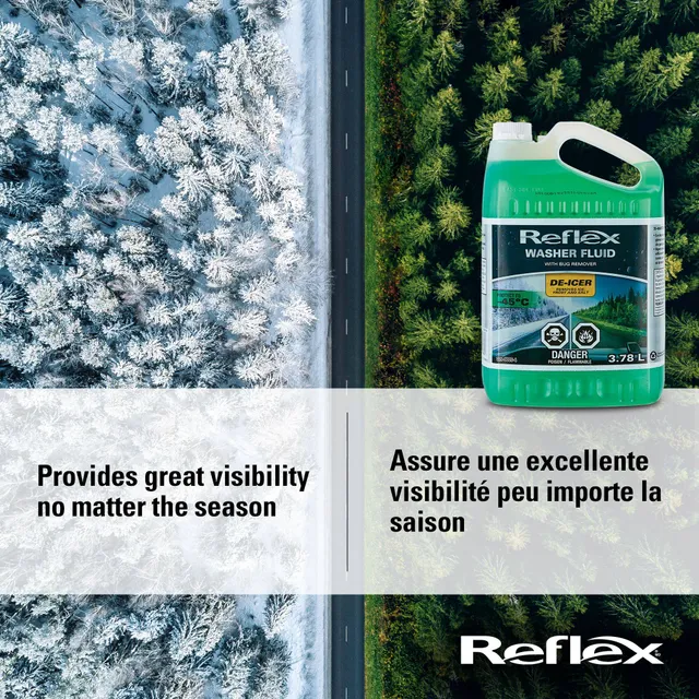 Reflex Ice Defence Windshield Washer Fluid, -49°C, 3.78L