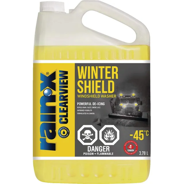 Rain-X ClearView Winter Shield Windshield Washer Fluid, -45°C