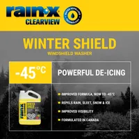 Rain-X ClearView Winter Shield Windshield Washer Fluid, -45°C