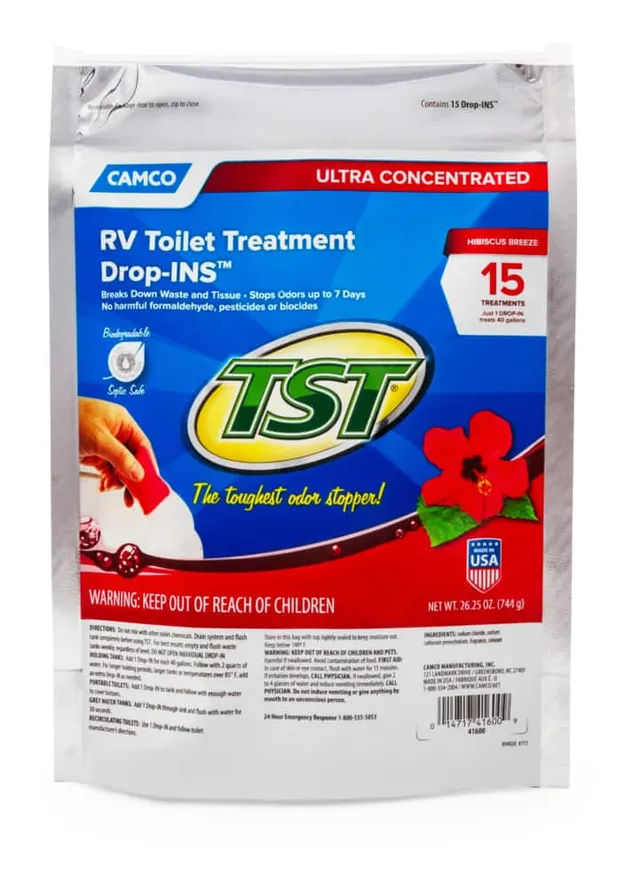 CAMCO TST Orange Scent Ultra Concentrated Drop-In Tabs RV Holding