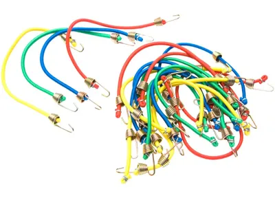 Certified Mini Bungee Cord Value Pack, 10-in, 20-pk