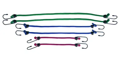 Certified Standard Bungee Cord Kit, Assorted Sizes