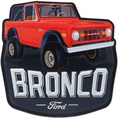 Ford Bronco Car Decorative Metal Tin Sign