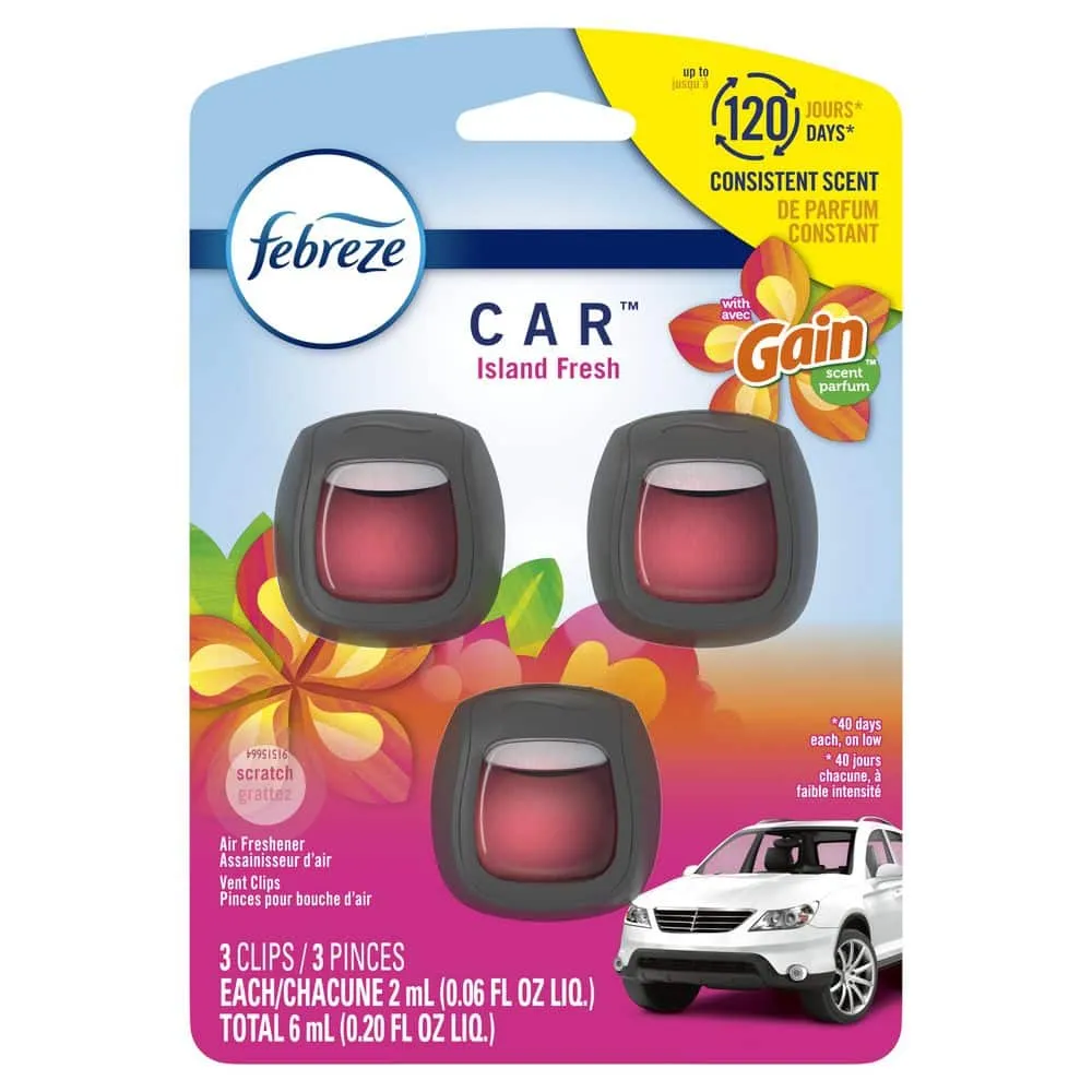 Febreze Car Hawaiian Aloha Vent Clip Auto Air Freshener, 0.06 • Price »