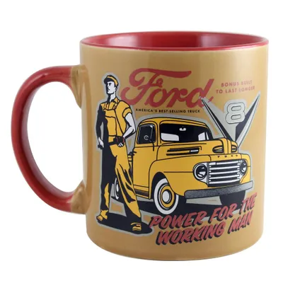 Ford Trucks Built Ford Tough Glass Beer Mug