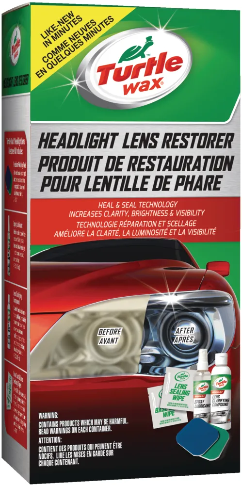 Turtle Wax Car Headlight Restoration Kit, 7-pc
