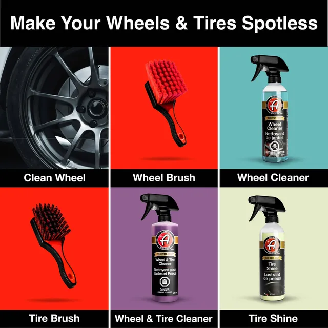 Chemical Guys Wheelie Wheel & Tire Brush, Green
