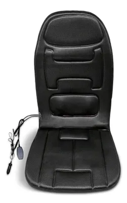 AutoReady 12V Dual Power Heated Non-Slip Massage Cushion,  For Car/Office/Home Use