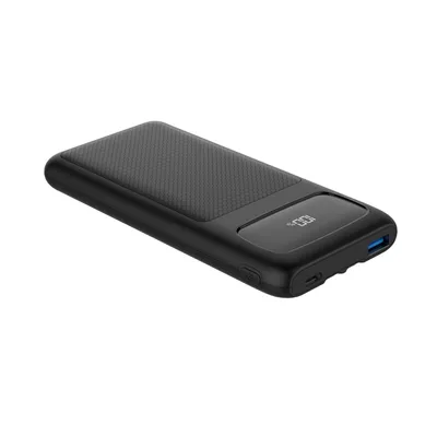 Bluehive 10,000 mAh Power Bank with Type-C Cables, Black
