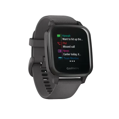 Garmin Venu SQ Smartwatch with Heart Monitoring Features, Black