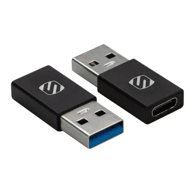 Scosche USB-A TO USB-C™ 2 Adapter, Compatible with MacbookPro, Chromebook Pixel, Galaxy S9 / S8, & Google Pixel, 2-pk