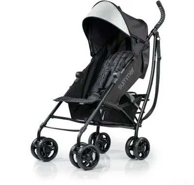 Summer Infant3D Lite Lightweight Compact Fold Stroller w/ Cup Holder, Black